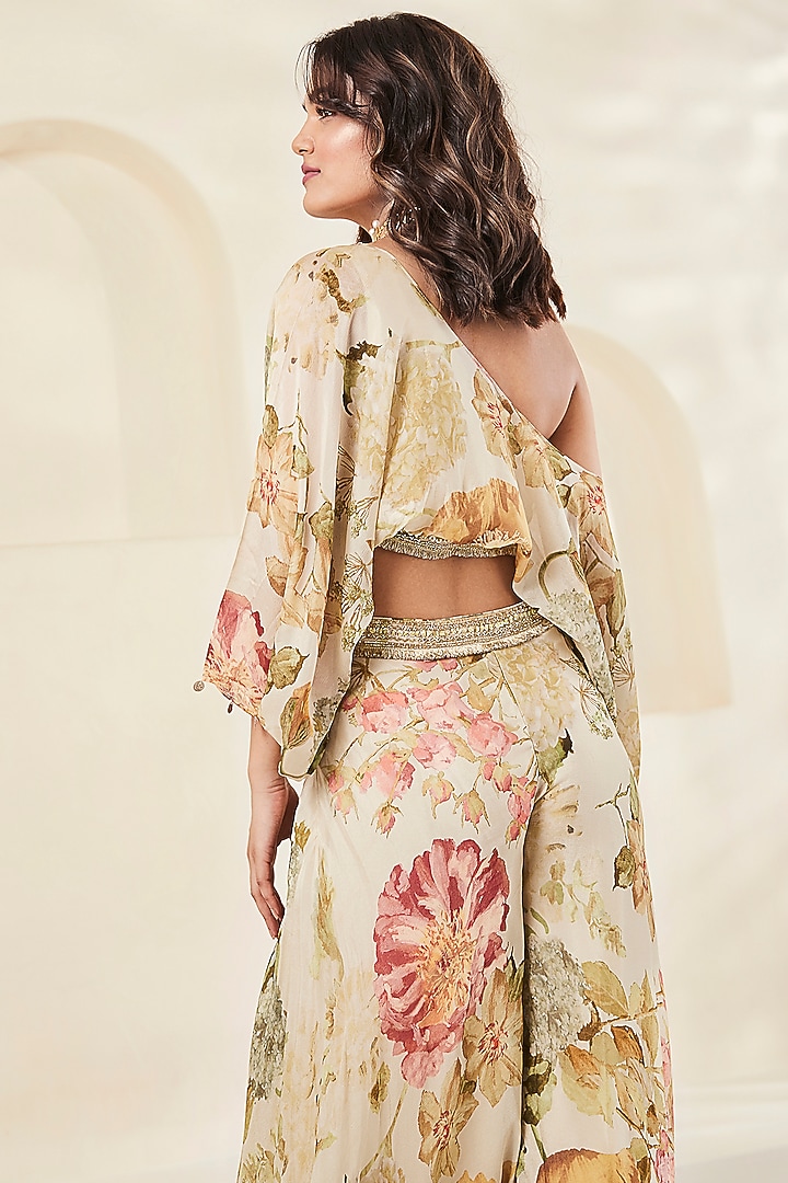 Ivory Chinon Printed Co-Ord Set by Basanti - Kapde aur Koffee at Pernia's Pop Up Shop