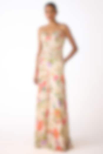 Ivory Georgette Party Wear Sharara Set by Basanti - Kapde aur Koffee at Pernia's Pop Up Shop