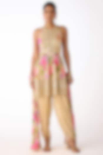 Ivory Chiffon Dhoti Set by Basanti - Kapde aur Koffee at Pernia's Pop Up Shop