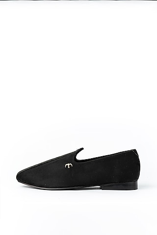 Black Suede Handmade Joffers by Baya