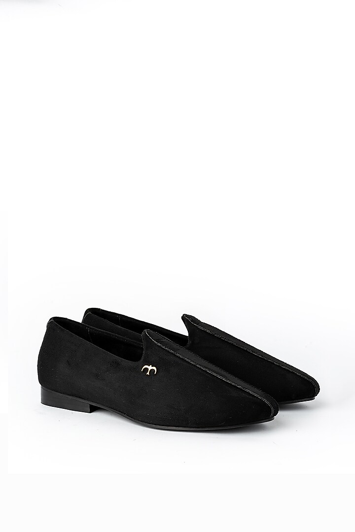 Black Suede Handmade Joffers by Baya at Pernia's Pop Up Shop