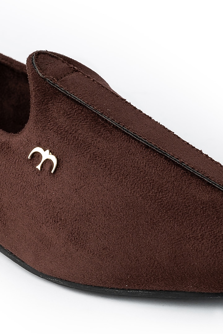 Dark Brown Suede Handmade Joffers by Baya at Pernia's Pop Up Shop