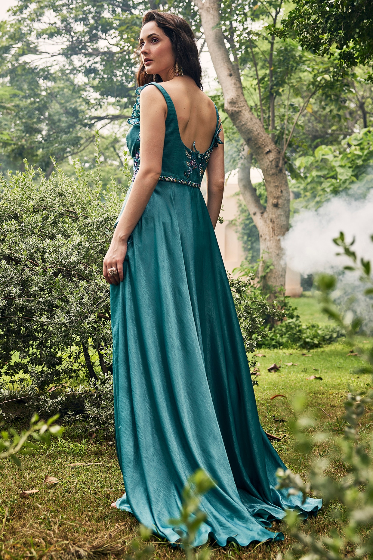 Sea Blue Evening Dress