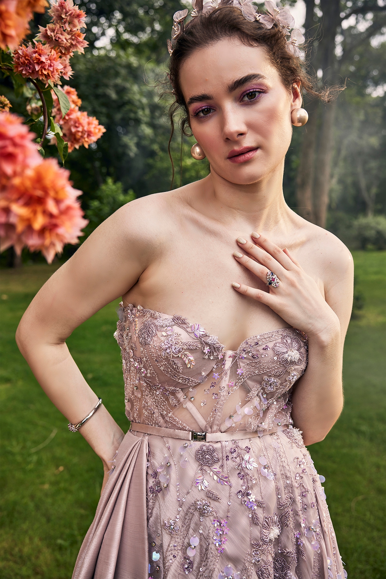 【新品】ホイップバニー Tulle ribbon Swim wear サックス トワルドジュイ柄♡ 水着 ビキニ / ホイップバニー 明日花キララ