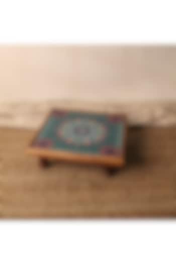 Aquamarine Mandala Art Bajot by BambaiSe at Pernia's Pop Up Shop