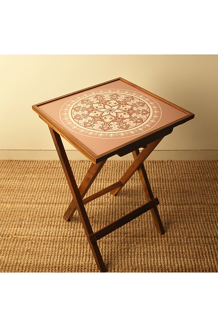 Vanilla Beige Wooden Folding Coffee Table by BambaiSe at Pernia's Pop Up Shop