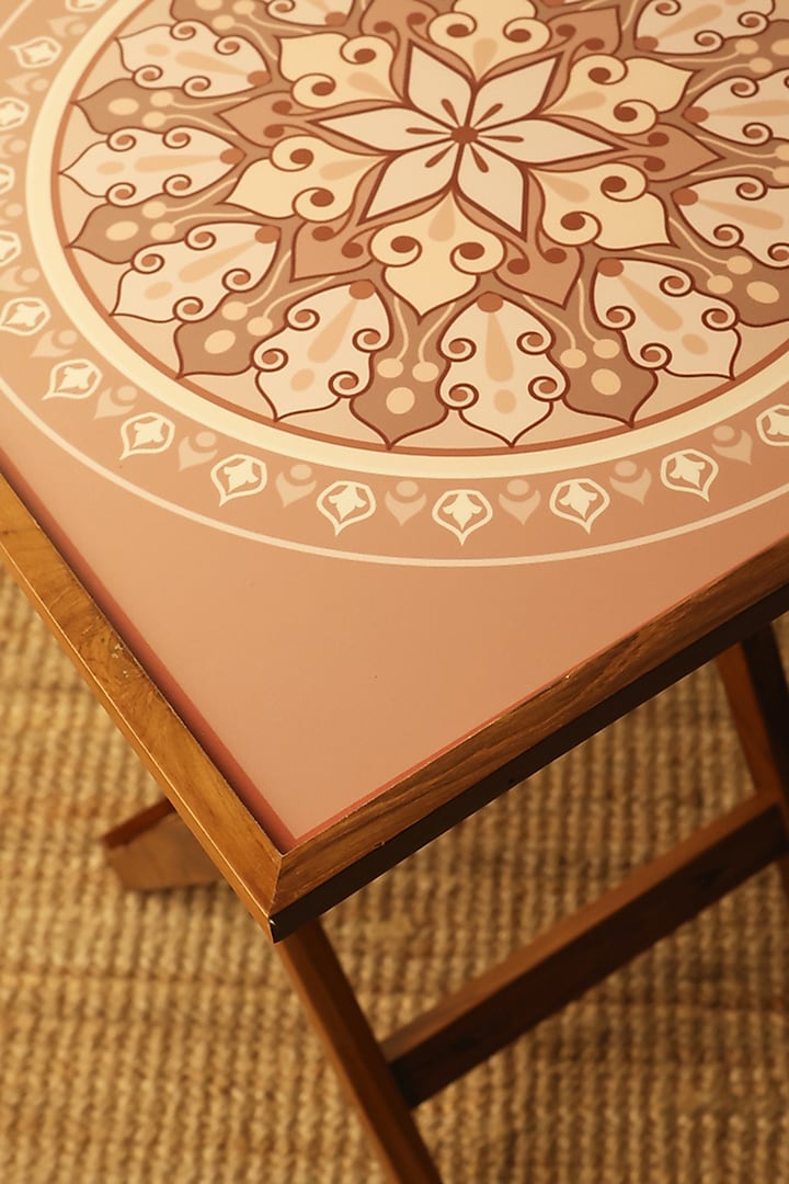 Vanilla Beige Wooden Folding Coffee Table by BambaiSe at Pernia's Pop Up Shop
