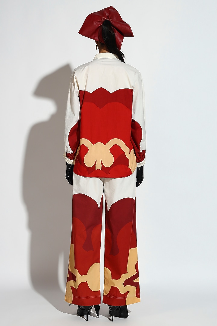 Multi-Colored Cotton Geometric Printed Co-Ord Set by BluntBuck at Pernia's Pop Up Shop