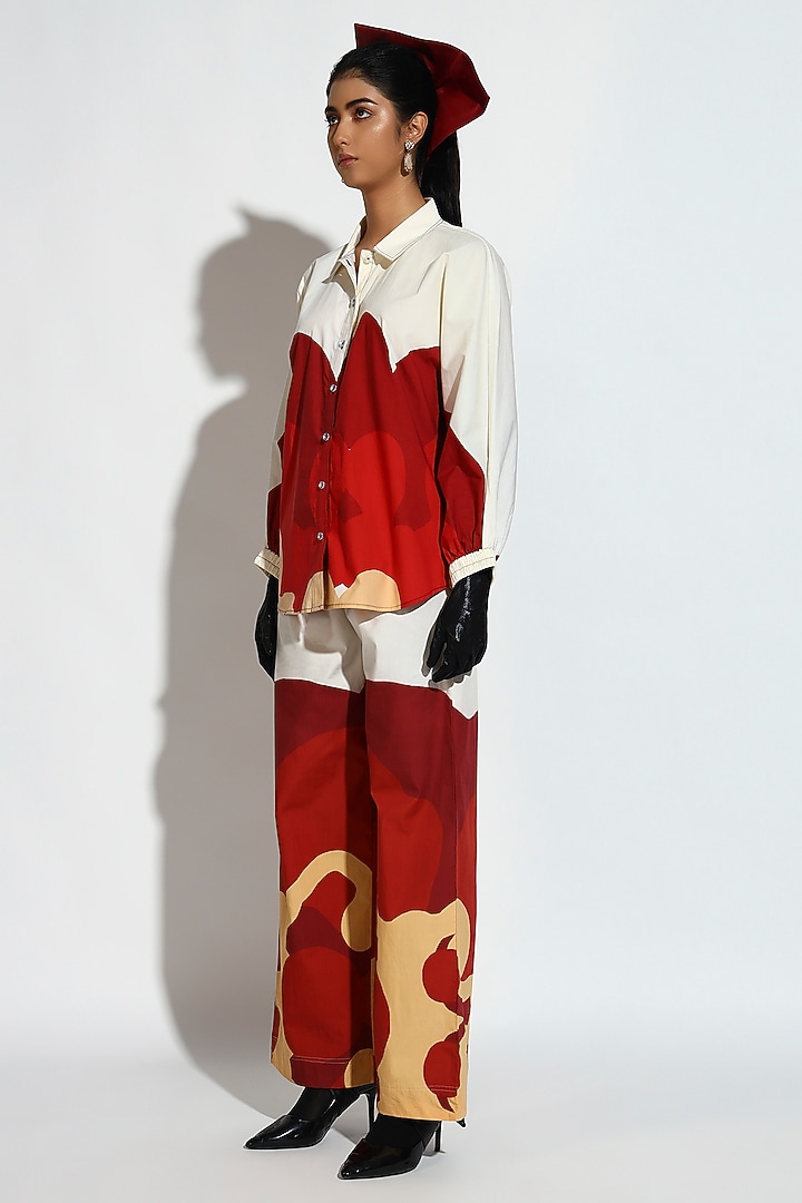 Multi-Colored Cotton Geometric Printed Co-Ord Set by BluntBuck at Pernia's Pop Up Shop