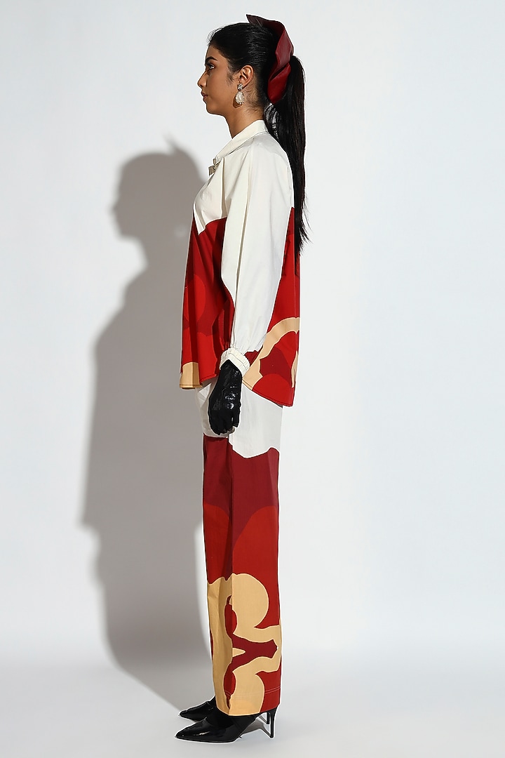 Multi-Colored Cotton Geometric Printed Co-Ord Set by BluntBuck at Pernia's Pop Up Shop