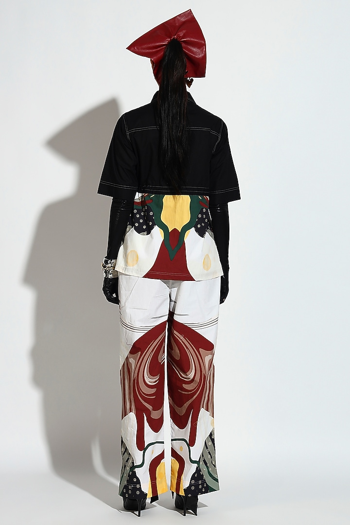 Multi-Colored Cotton Printed Corset Co-Ord Set by BluntBuck at Pernia's Pop Up Shop
