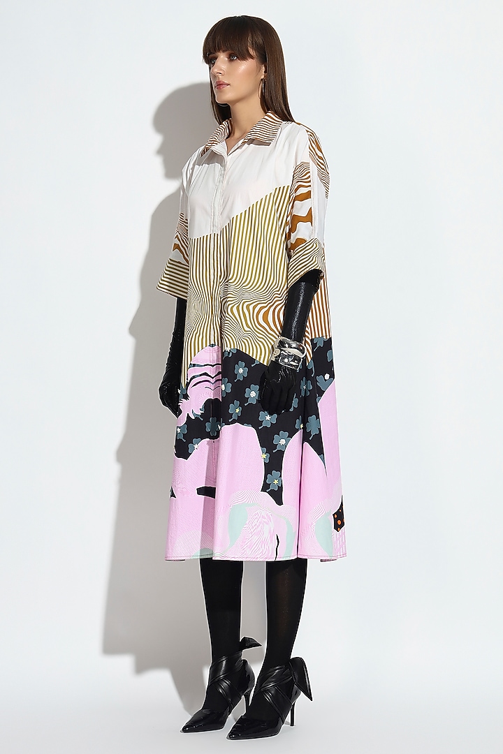 Multi-Colored Cotton Floral Printed Sleeveless Midi Summer Dress by BluntBuck at Pernia's Pop Up Shop