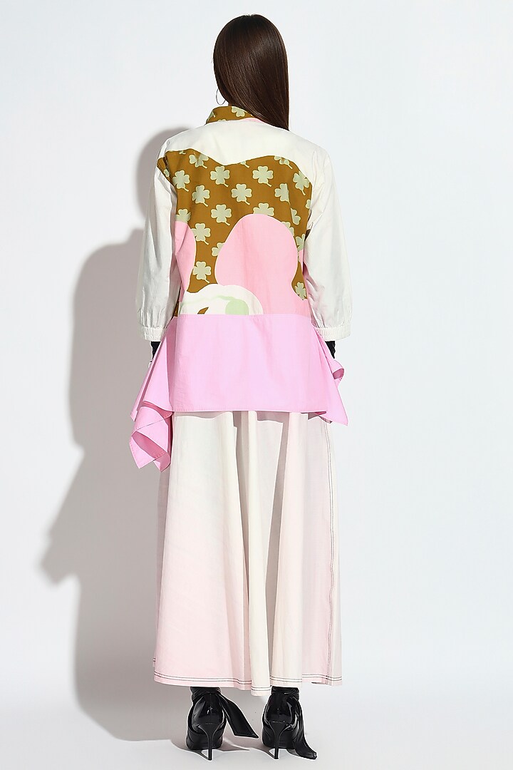 Pastel Pink Cotton Skirt Set by BluntBuck at Pernia's Pop Up Shop