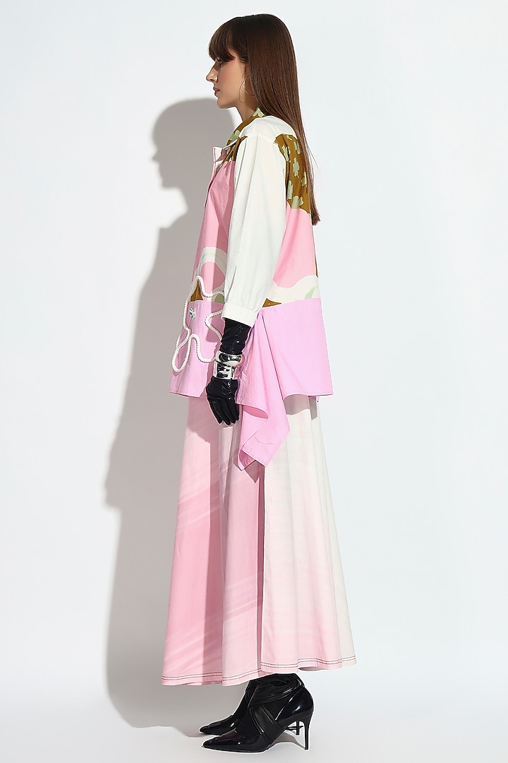 Pastel Pink Cotton Skirt Set by BluntBuck at Pernia's Pop Up Shop