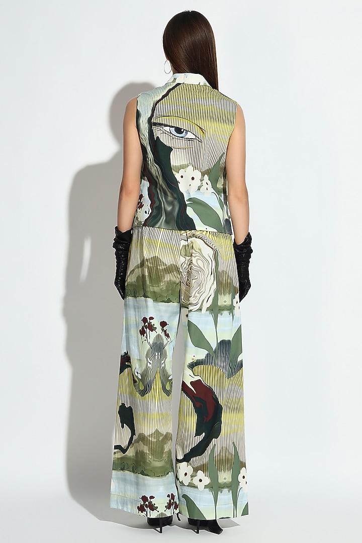 Multi-Colored Cotton Geometric Printed Co-Ord Set by BluntBuck at Pernia's Pop Up Shop