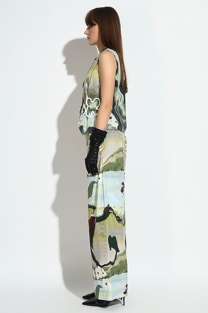 Multi-Colored Cotton Geometric Printed Co-Ord Set by BluntBuck at Pernia's Pop Up Shop