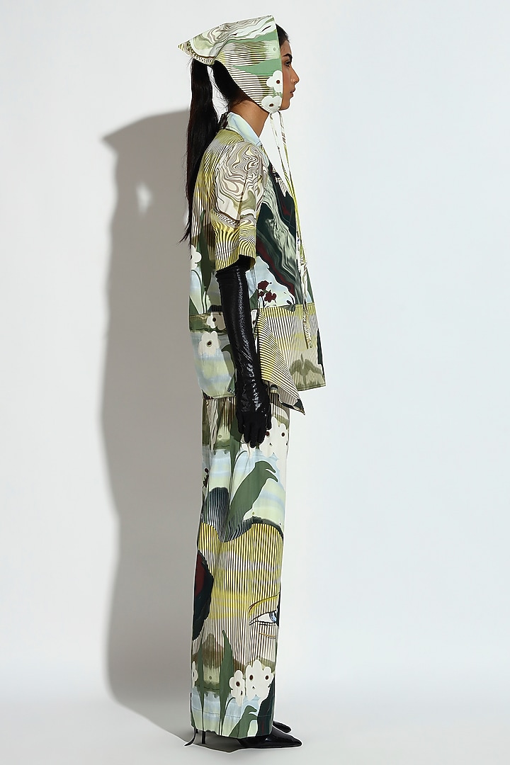 Multi-Colored Cotton Abstract Printed Co-Ord Set by BluntBuck at Pernia's Pop Up Shop