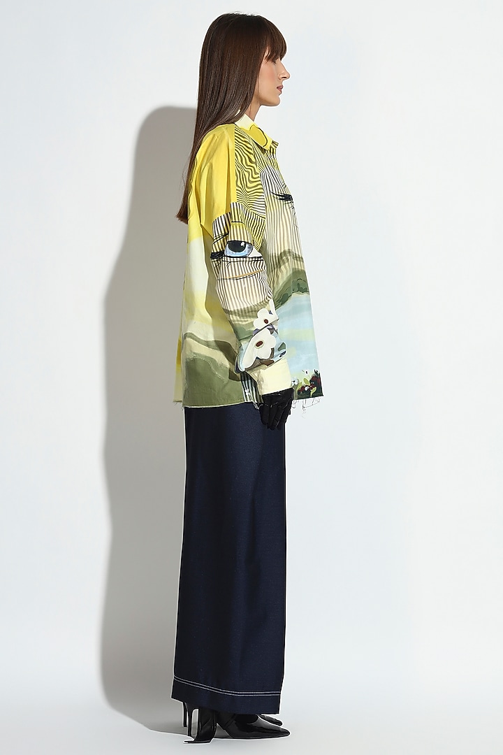 Multi-Colored Cotton Floral Printed Shirt by BluntBuck at Pernia's Pop Up Shop