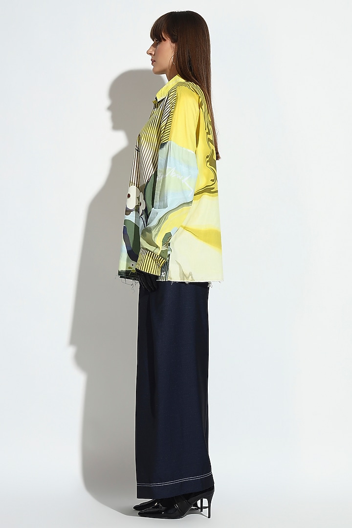 Multi-Colored Cotton Floral Printed Shirt by BluntBuck at Pernia's Pop Up Shop