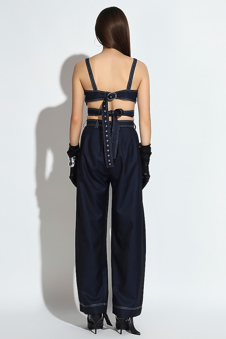 Deep Blue Terry Rayon Co-Ord Set by BluntBuck at Pernia's Pop Up Shop