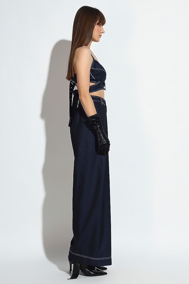 Deep Blue Terry Rayon Co-Ord Set by BluntBuck at Pernia's Pop Up Shop
