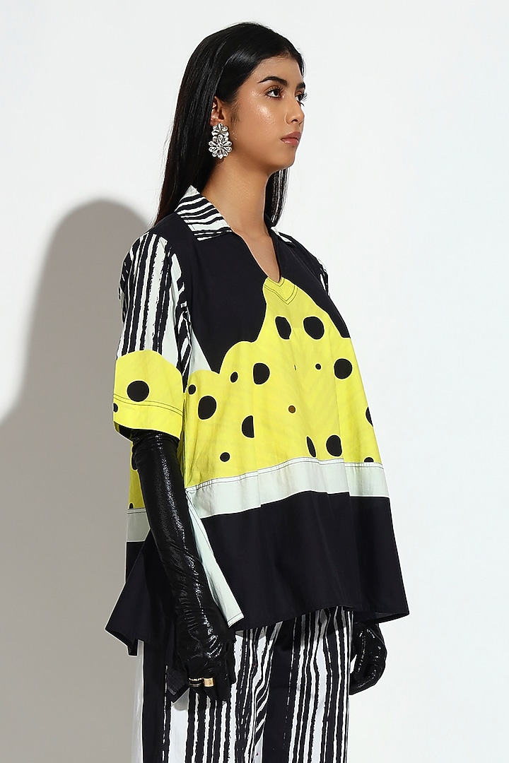 Multi-Colored Cotton Abstract Printed Co-Ord Set by BluntBuck at Pernia's Pop Up Shop