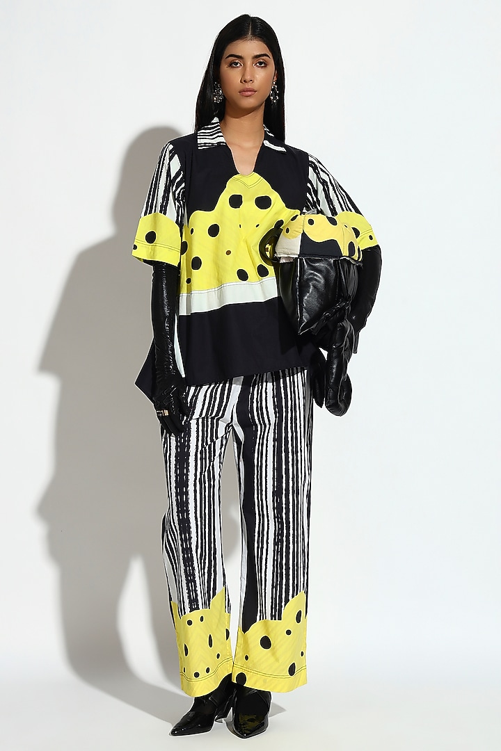 Multi-Colored Cotton Abstract Printed Co-Ord Set by BluntBuck at Pernia's Pop Up Shop