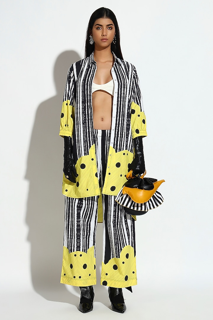 Multi-Colored Cotton Abstract Printed Tunic Set by BluntBuck at Pernia's Pop Up Shop