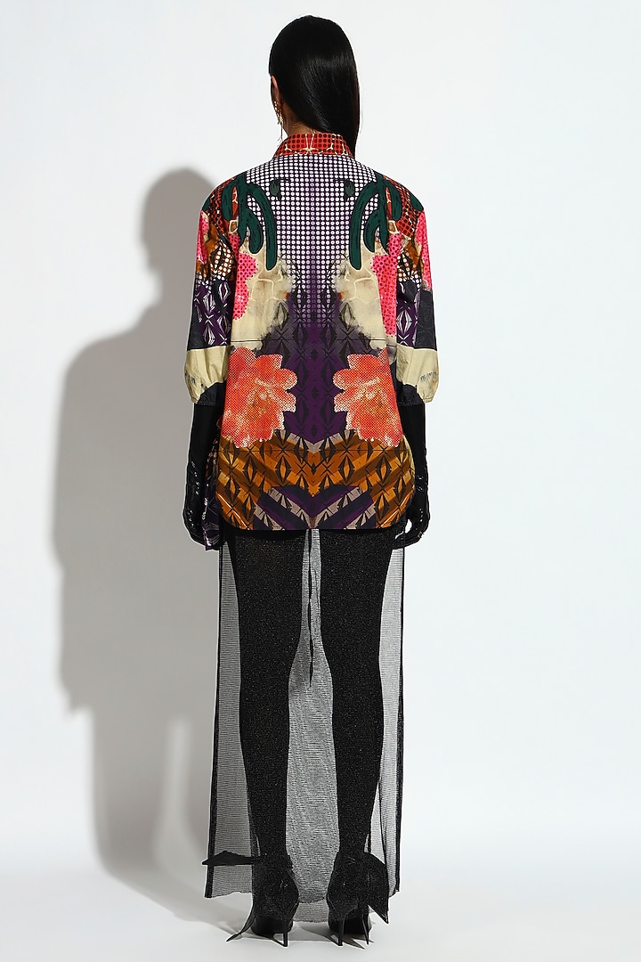 Multi-Colored Cotton Geometric Printed Shirt by BluntBuck at Pernia's Pop Up Shop