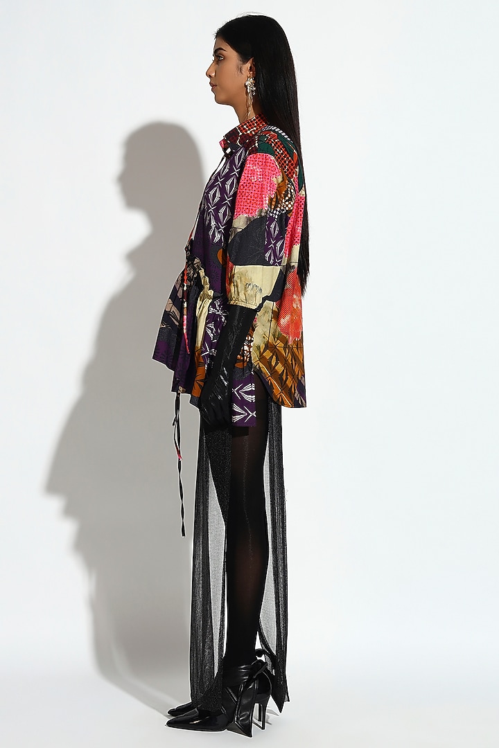 Multi-Colored Cotton Geometric Printed Shirt by BluntBuck at Pernia's Pop Up Shop