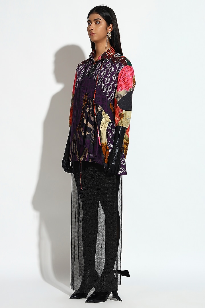 Multi-Colored Cotton Geometric Printed Shirt by BluntBuck at Pernia's Pop Up Shop