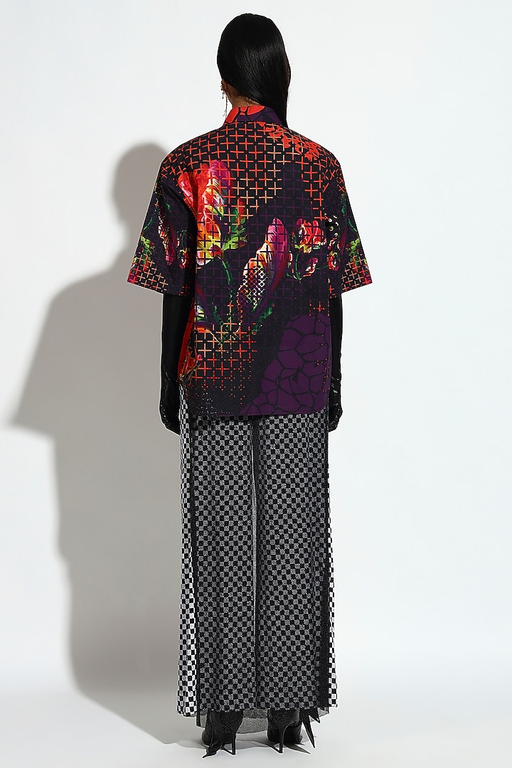 Multi-Colored Cotton Geometric Printed Shirt by BluntBuck at Pernia's Pop Up Shop
