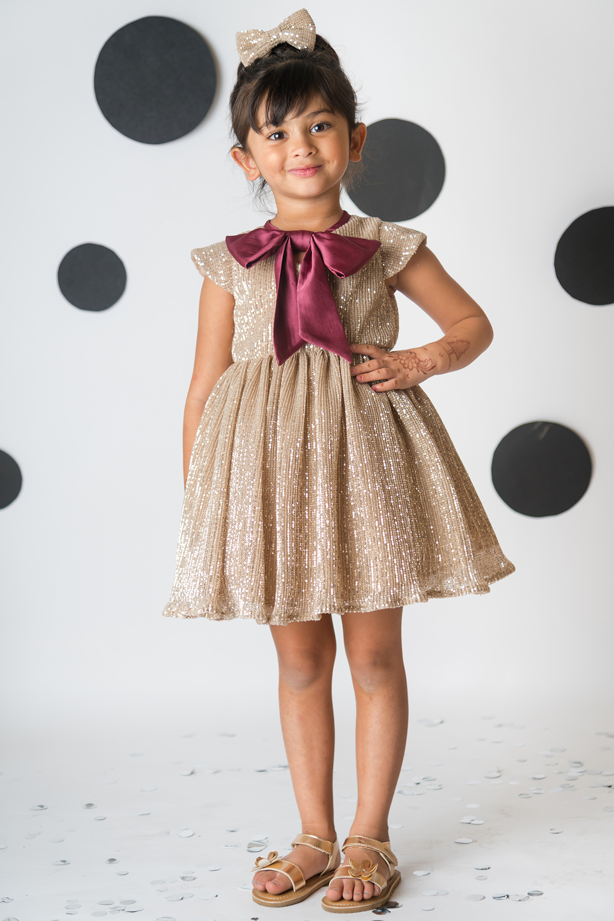 Satin hot sale embroidered dress