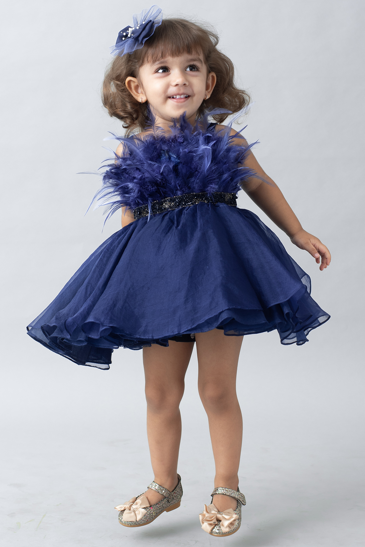 Navy blue top baby clothes