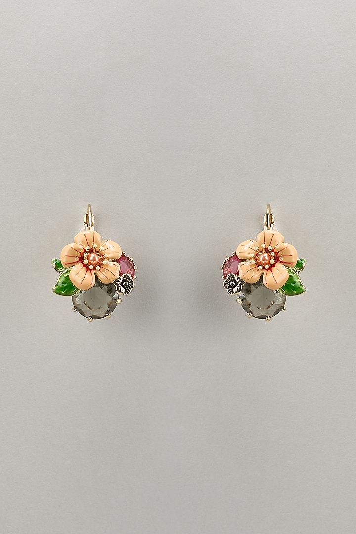 Gold Finish Stud Earrings by Brashbug at Pernia's Pop Up Shop