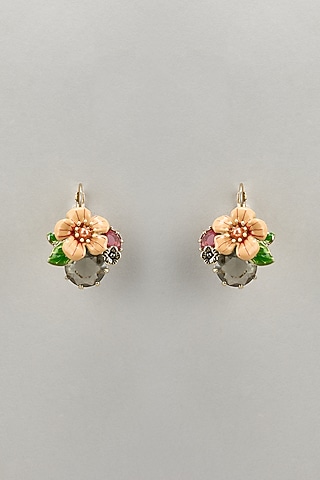 Gold Finish Stud Earrings by Brashbug