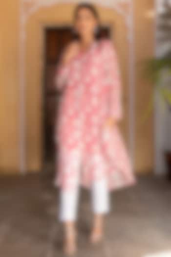 White Cotton Pant Set by Inara Jaipur at Pernia's Pop Up Shop