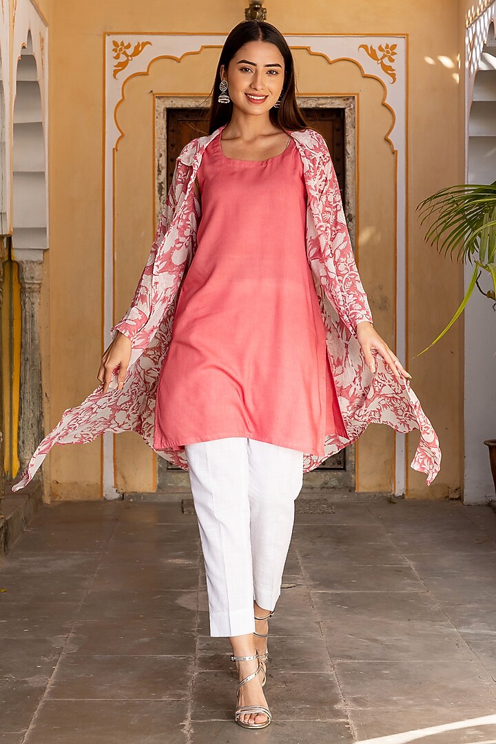 White Cotton Pant Set by Inara Jaipur at Pernia's Pop Up Shop