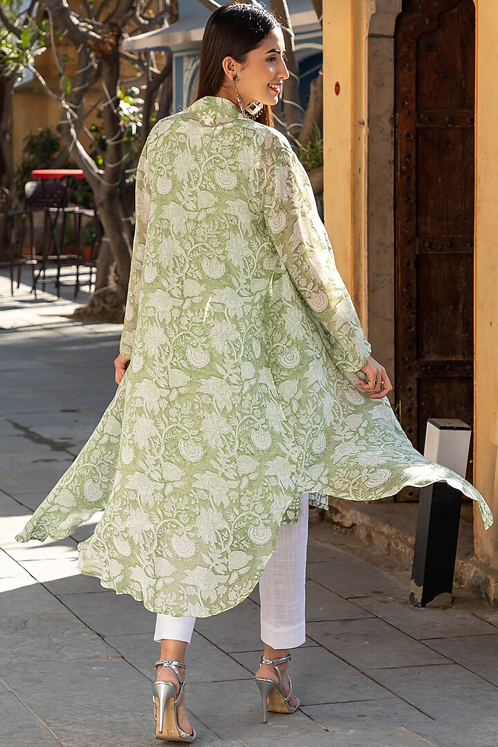 White Pant Set in Cotton by Inara Jaipur at Pernia's Pop Up Shop