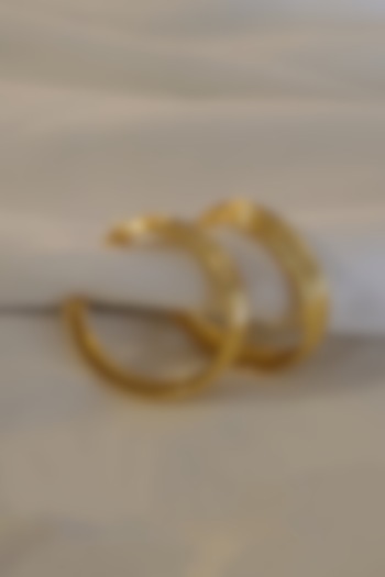 Gold Plated Hoop Earrings by BBLINGG