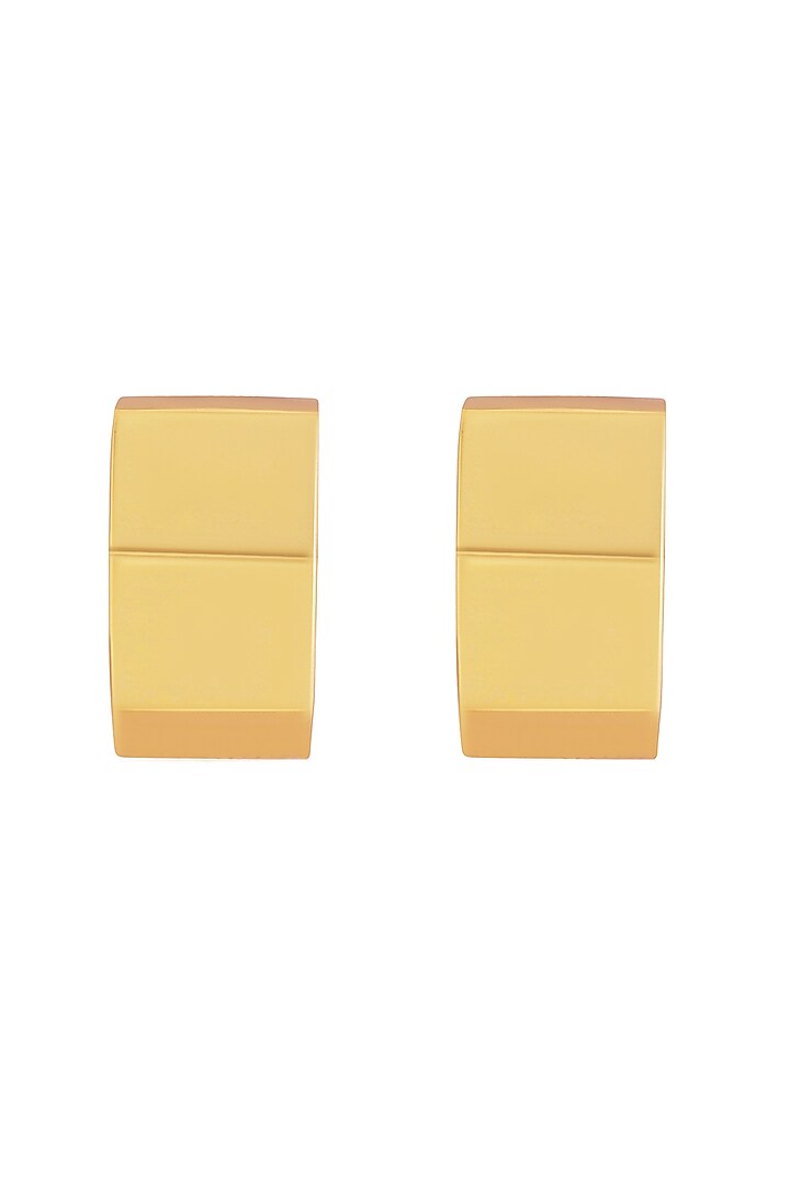 Gold Plated Hexagonal Mini Hoop Earrings by BBLINGG at Pernia's Pop Up Shop