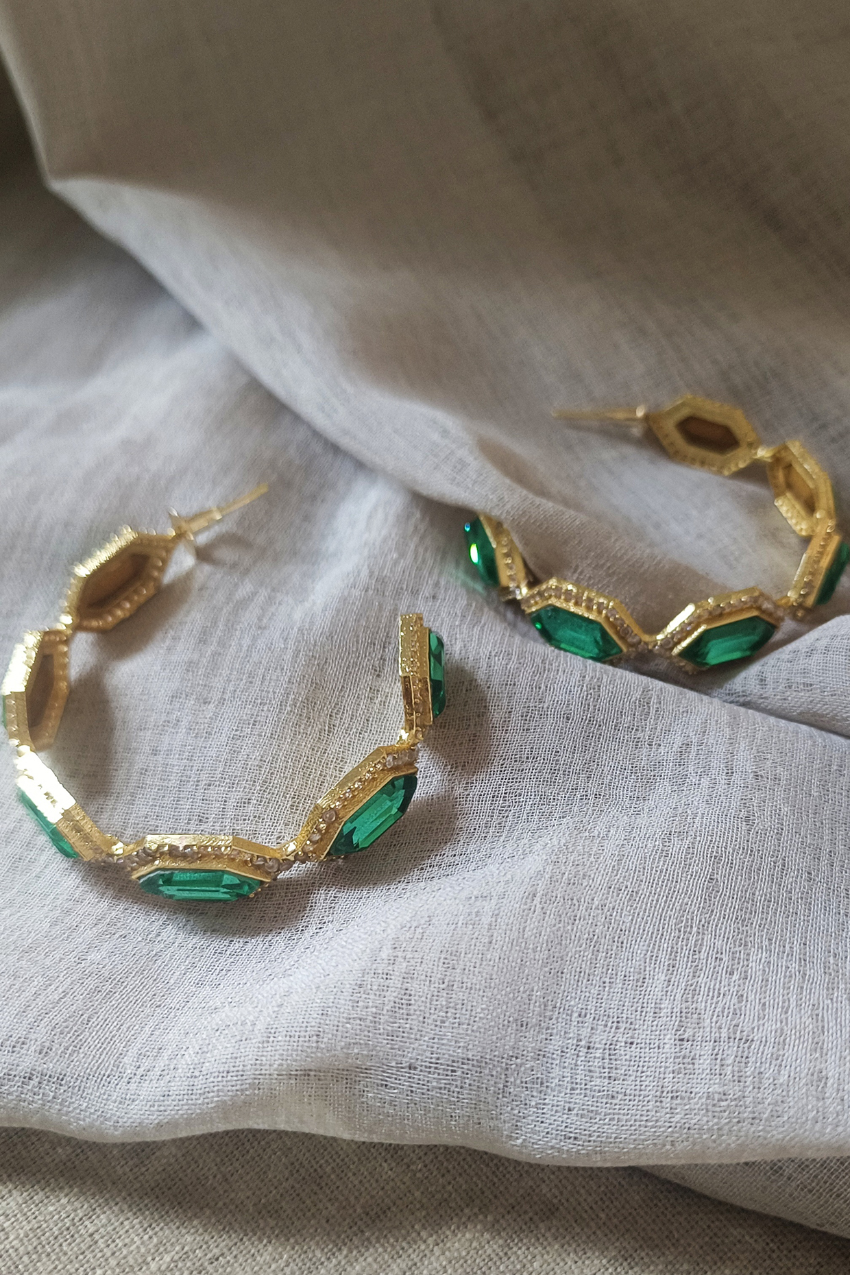 Swarovski crystal bracelet discount & hoop earrings
