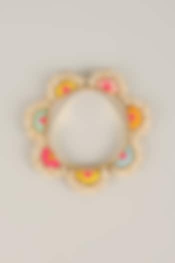 Multi-Colored Pearl Beaded Bangle by Bauble Bazaar at Pernia's Pop Up Shop