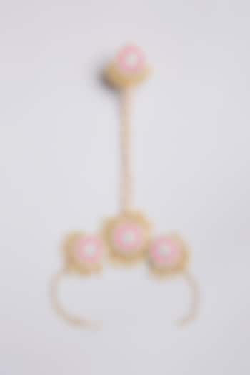 Multi-Colored Thread Embroidered Hathphool by Bauble Bazaar at Pernia's Pop Up Shop