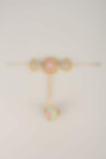 Multi-Colored Pearl Beaded Haathphool by Bauble Bazaar at Pernia's Pop Up Shop