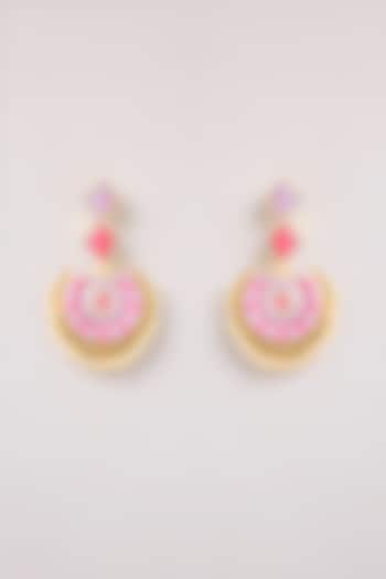 Multi-Colored Thread Work Chandbali Earrings by Bauble Bazaar at Pernia's Pop Up Shop