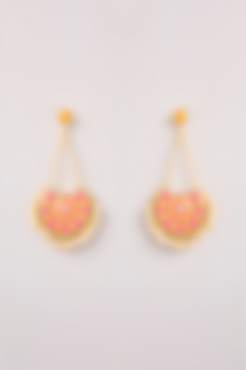 Multi-Colored Thread Work Dangler Earrings by Bauble Bazaar at Pernia's Pop Up Shop