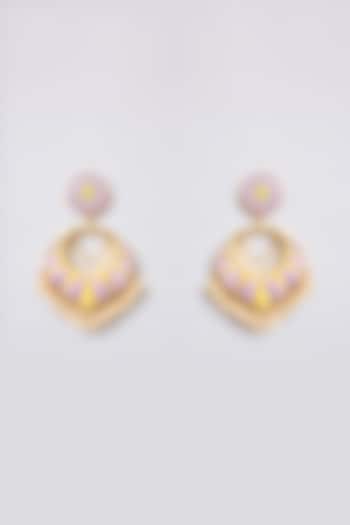 Multi-Colored Mixed Metal Dangler Earrings by Bauble Bazaar at Pernia's Pop Up Shop