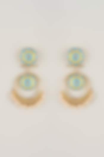 Multi-Colored Pearl Beaded Dangler Earrings by Bauble Bazaar at Pernia's Pop Up Shop