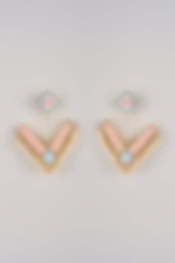 Multi-Colored Pearl Dangler Earrings by Bauble Bazaar at Pernia's Pop Up Shop